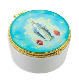 Hirten Rosary Box - Our Lady of Grace, Porcelain