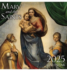 Tan Books (St. Benedict Press) 2025 Wall Calendar: Mary & the Saints