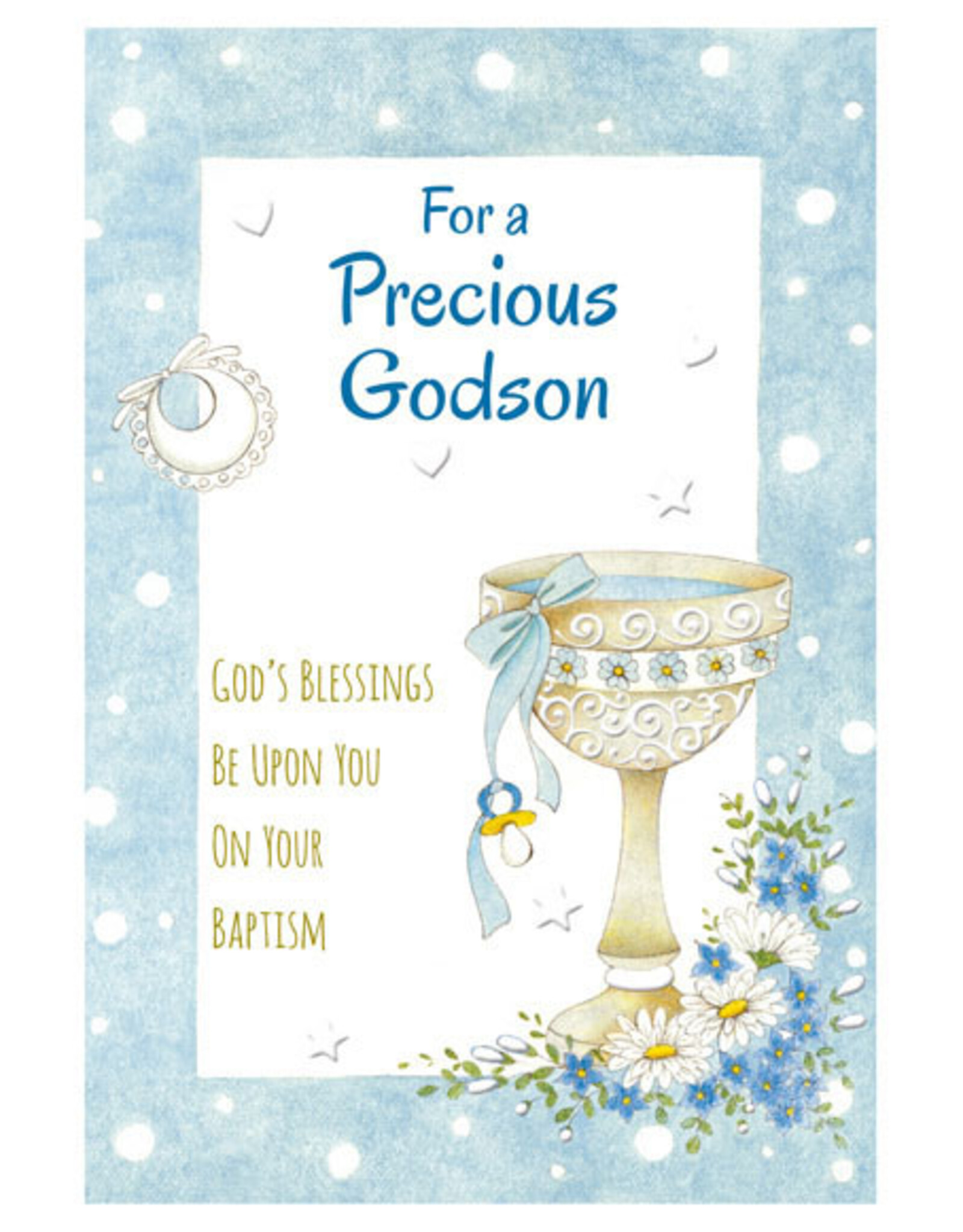 Greetings of Faith Card - Baptism (Godson), Blessings