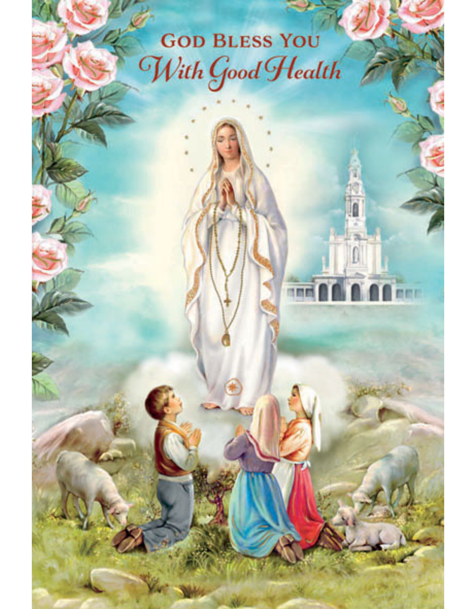 Greetings of Faith Card - Get Well, Our Lady of Fatima