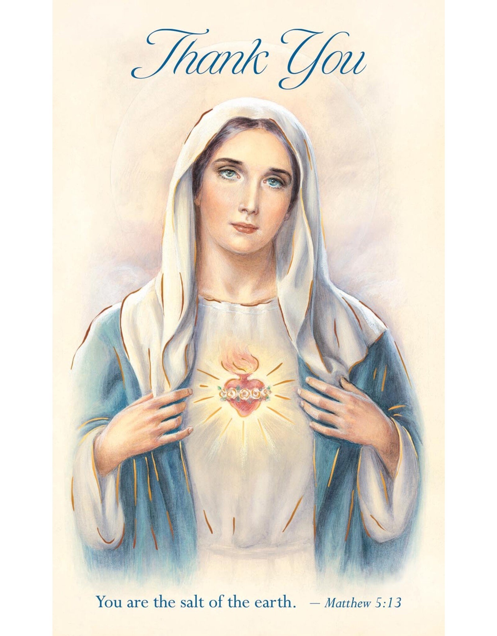 Greetings of Faith Cards (Pack of 8) - Thank You, Immaculate Heart of Mary