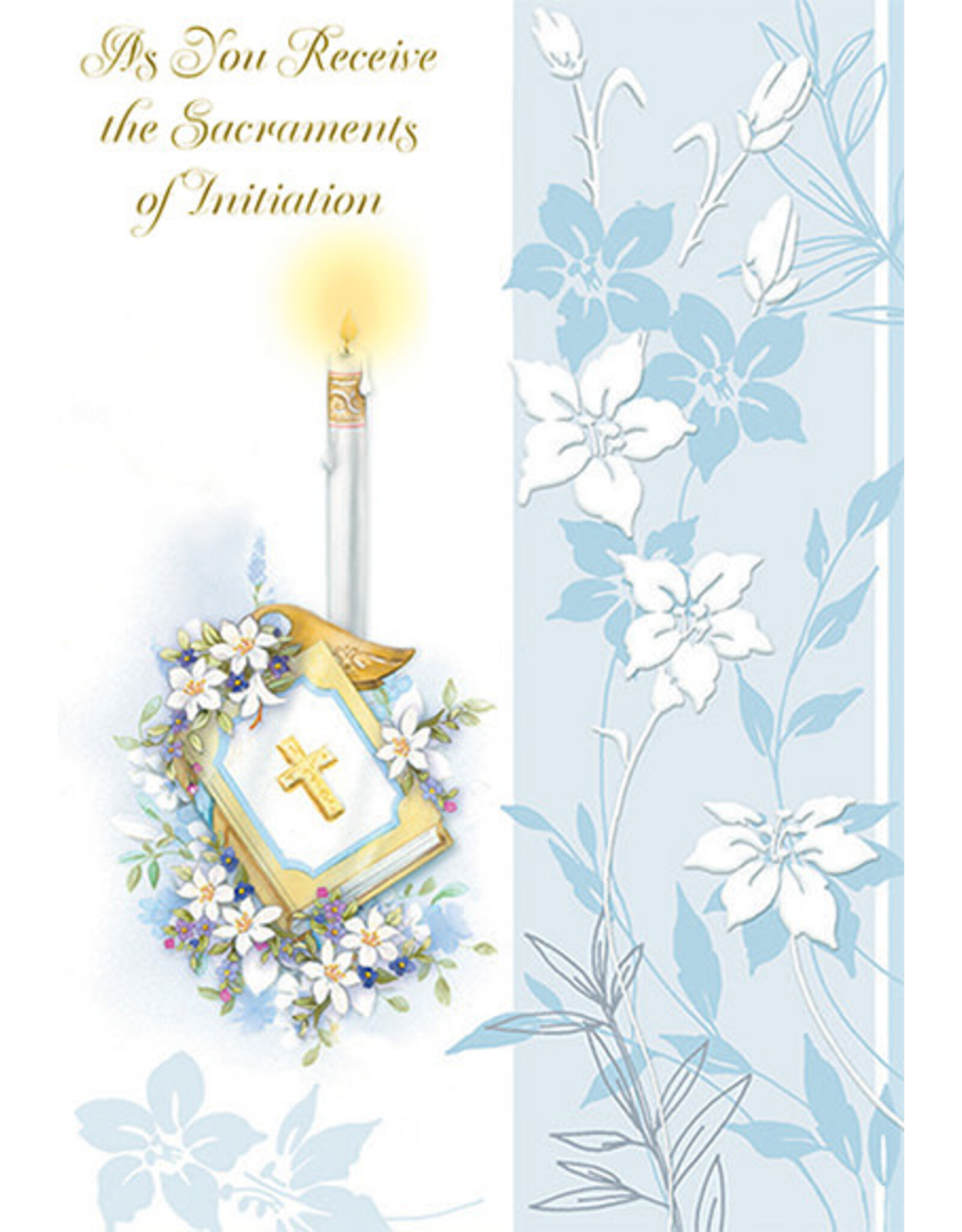 Greetings of Faith Card - OCIA (RCIA), As You Receive The Sacraments