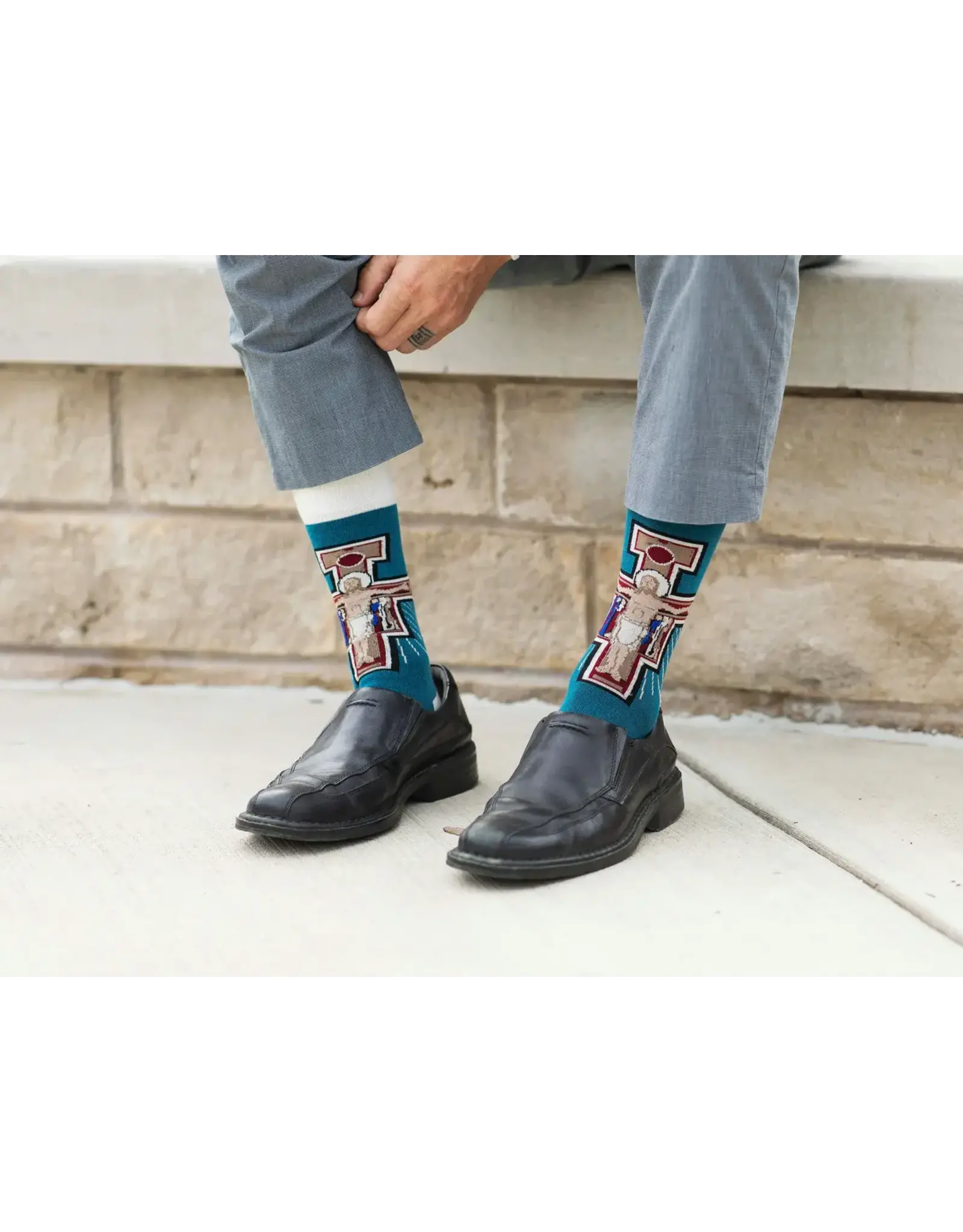 Sock Religious Socks - San Damiano Crucifix