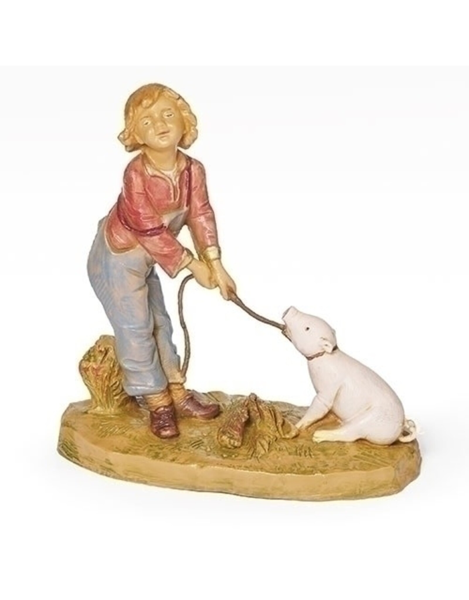 Fontanini Fontanini - Zeke, Boy w/Pig (5" Scale)