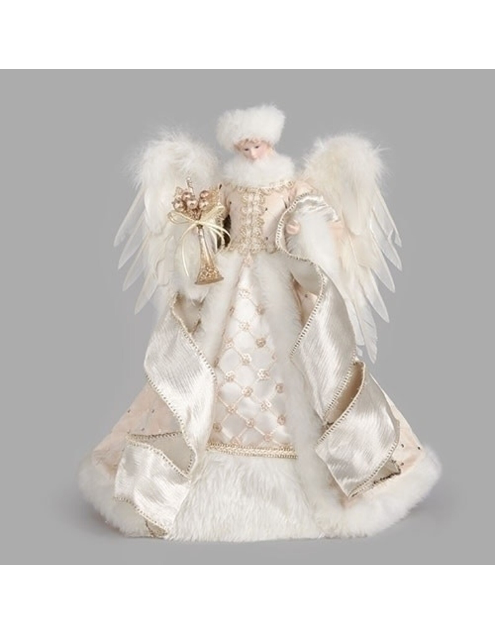 Roman Tree Topper - Angel, Champagne, Velvet Cloak