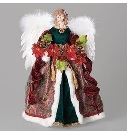 Roman Tree Topper - Angel, Poinsettia, Feather Wings