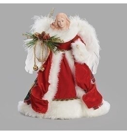 Roman Tree Topper - Angel, Plaid Cloak