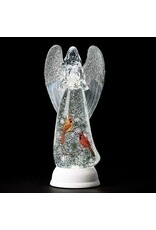 Roman LED Angel Figurine with Cardinals