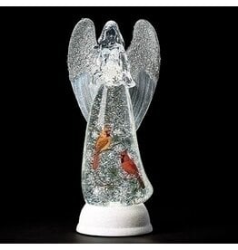 Roman LED Angel Figurine with Cardinals