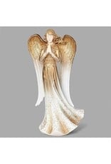 Roman Angel Figurine, Gold Sparkle