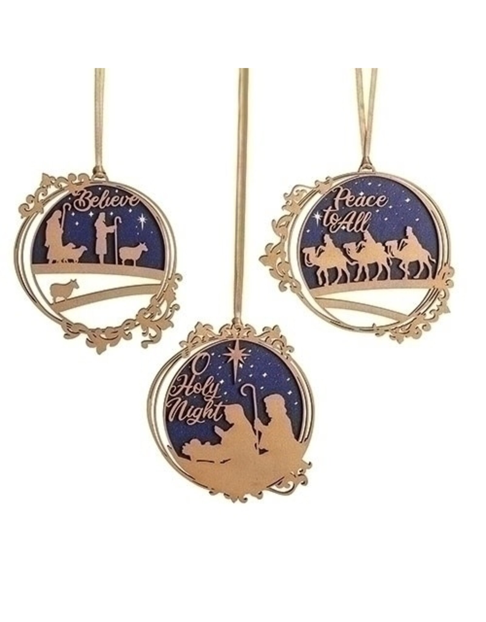 Roman Ornament - Nativity, Wood Laser Cut