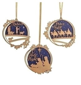 Roman Ornament - Nativity, Wood Laser Cut