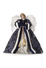 Roman Tree Topper - Angel, Navy, Silver & Gold Detail