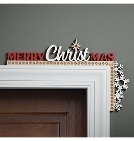 Roman Door Frame Decor - Merry CHRISTMAS