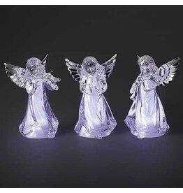 Roman LED Angel Figurine with Musical Instrument