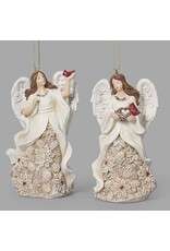 Roman Ornament - Angel, Poinsettia Pattern