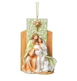 Roman Ornament - Holy Family, Misteltoe Pattern