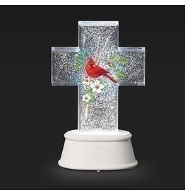 Roman LED Swirl Cross with Cardinal