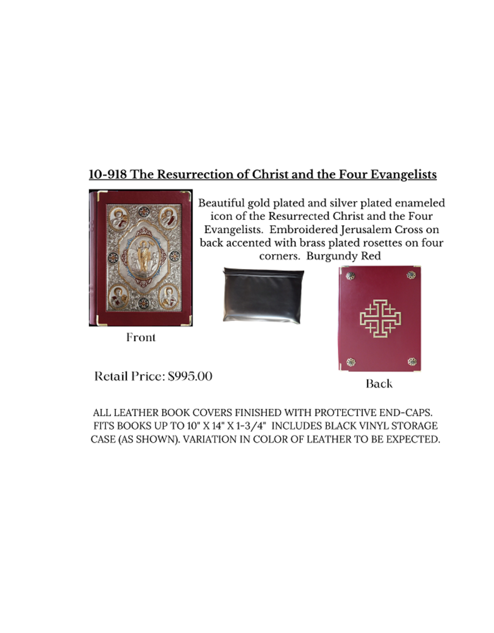 Veritas Polska Book of the Gospels Cover Resurrection of Christ Two-Tone