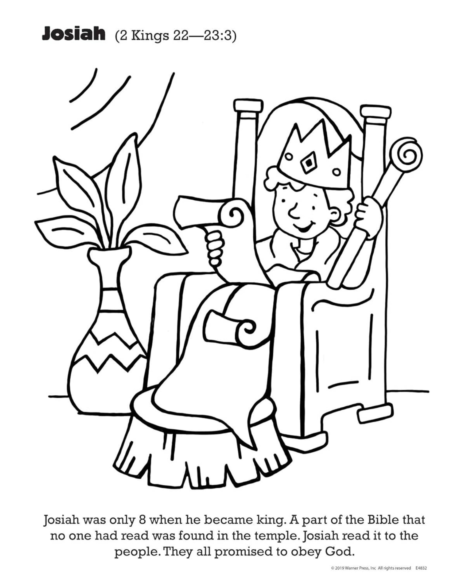 Warner Press Bible Heroes Coloring Book