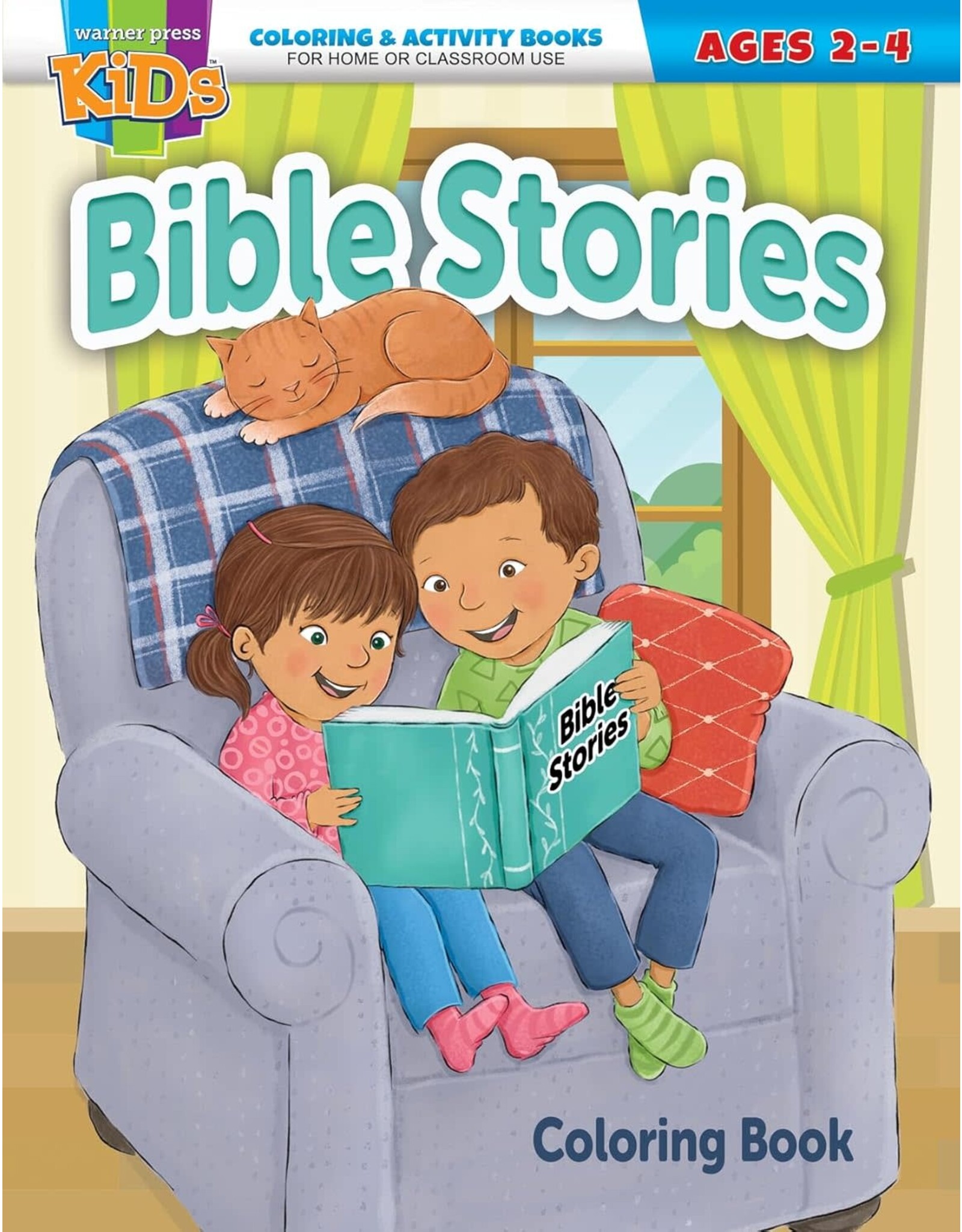 Warner Press Bible Stories: Coloring Book for Ages 2-4