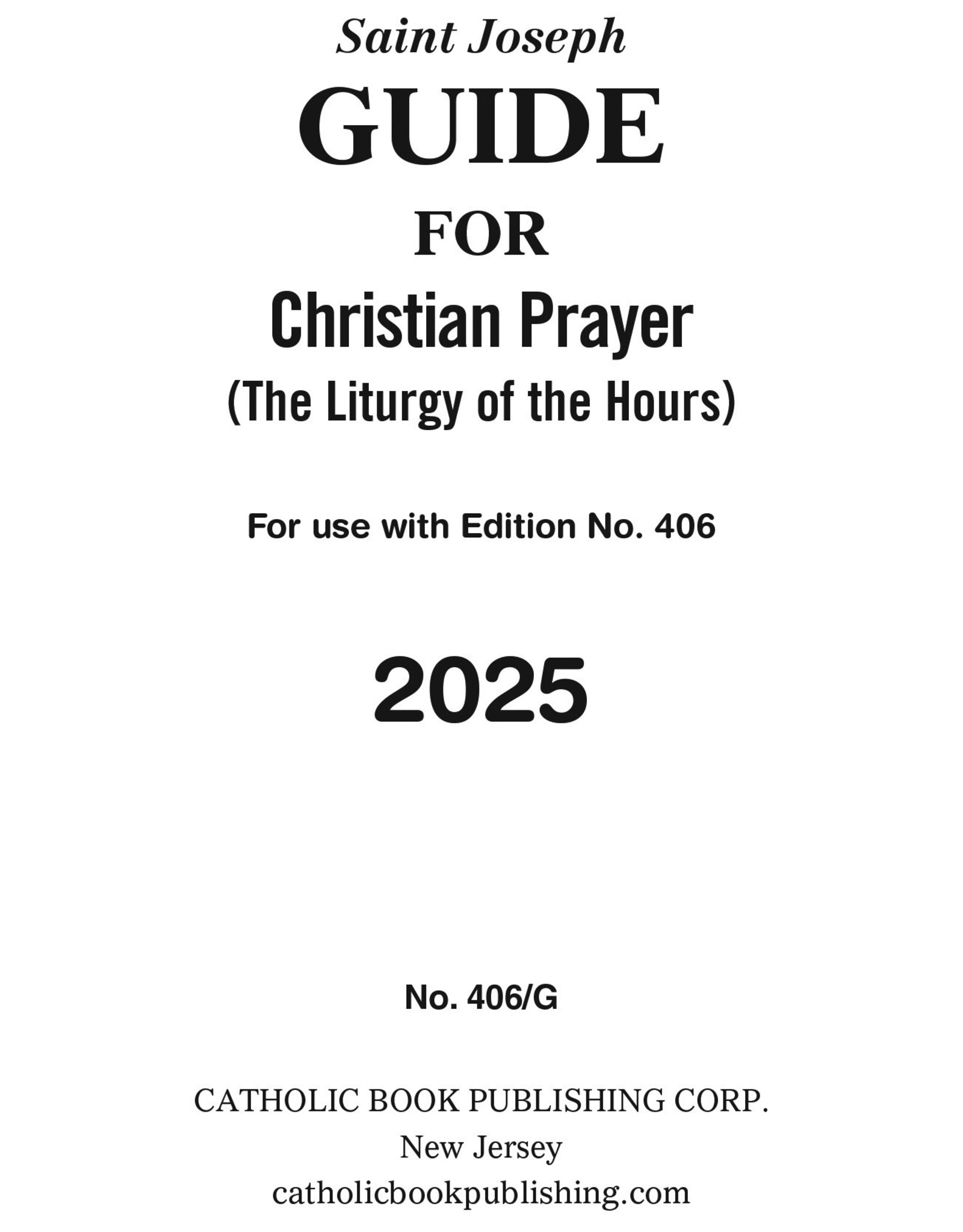 Catholic Book Publishing 2025 Guide for Christian Prayer