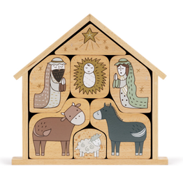 Demdaco Nativity Wooden Puzzle Set