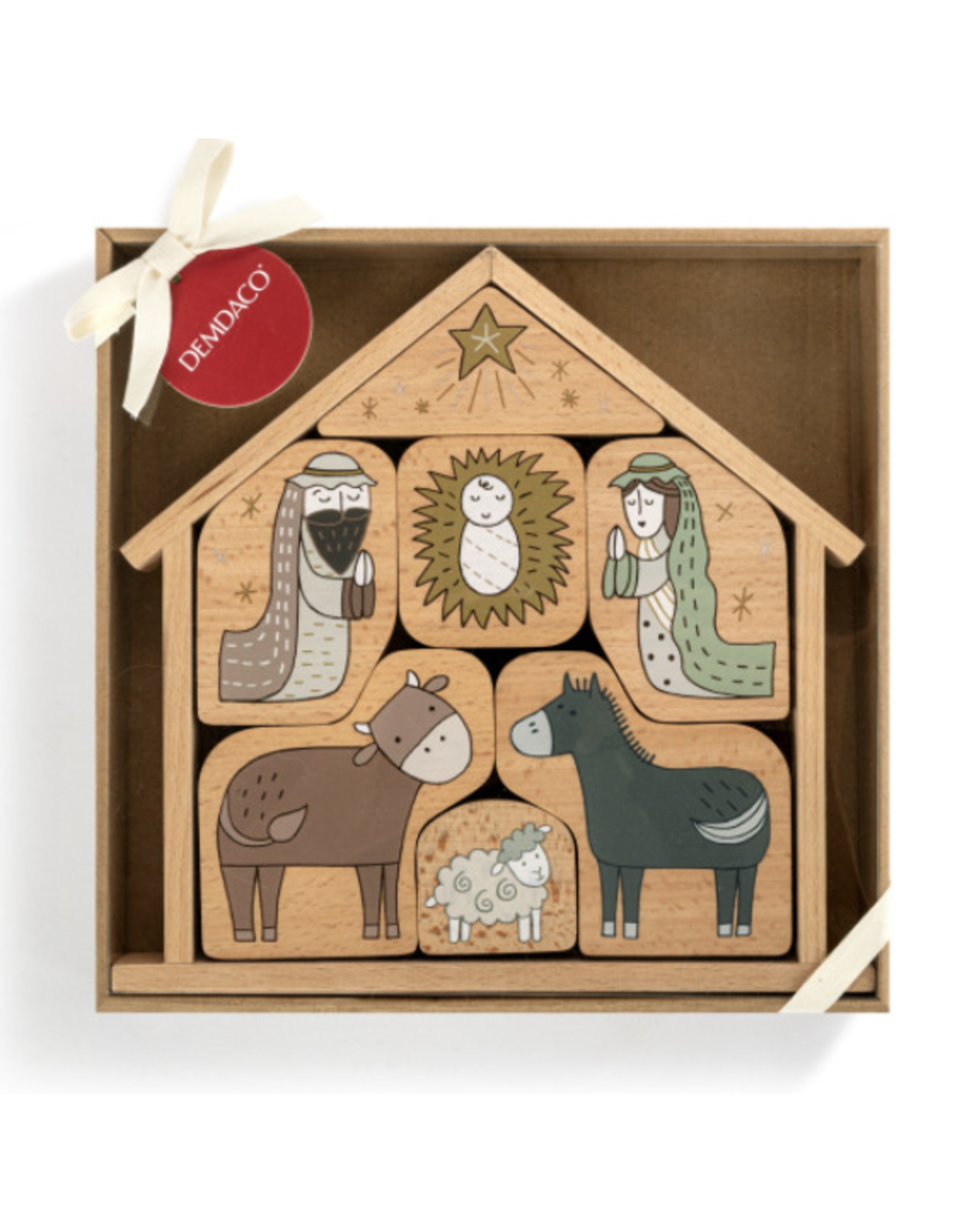 Demdaco Nativity Wooden Puzzle Set