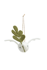 Faithful Finds Dove Ornament, Felted Cream