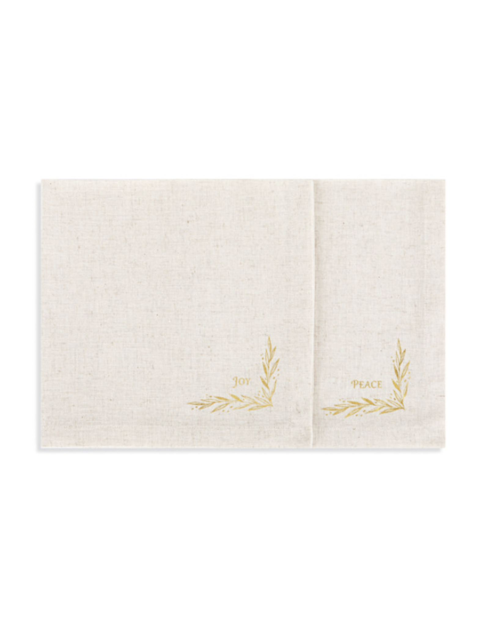 Christmas Journey Peace & Joy Linen Napkins (Set of 2)