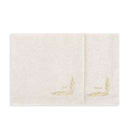 Christmas Journey Peace & Joy Linen Napkins (Set of 2)