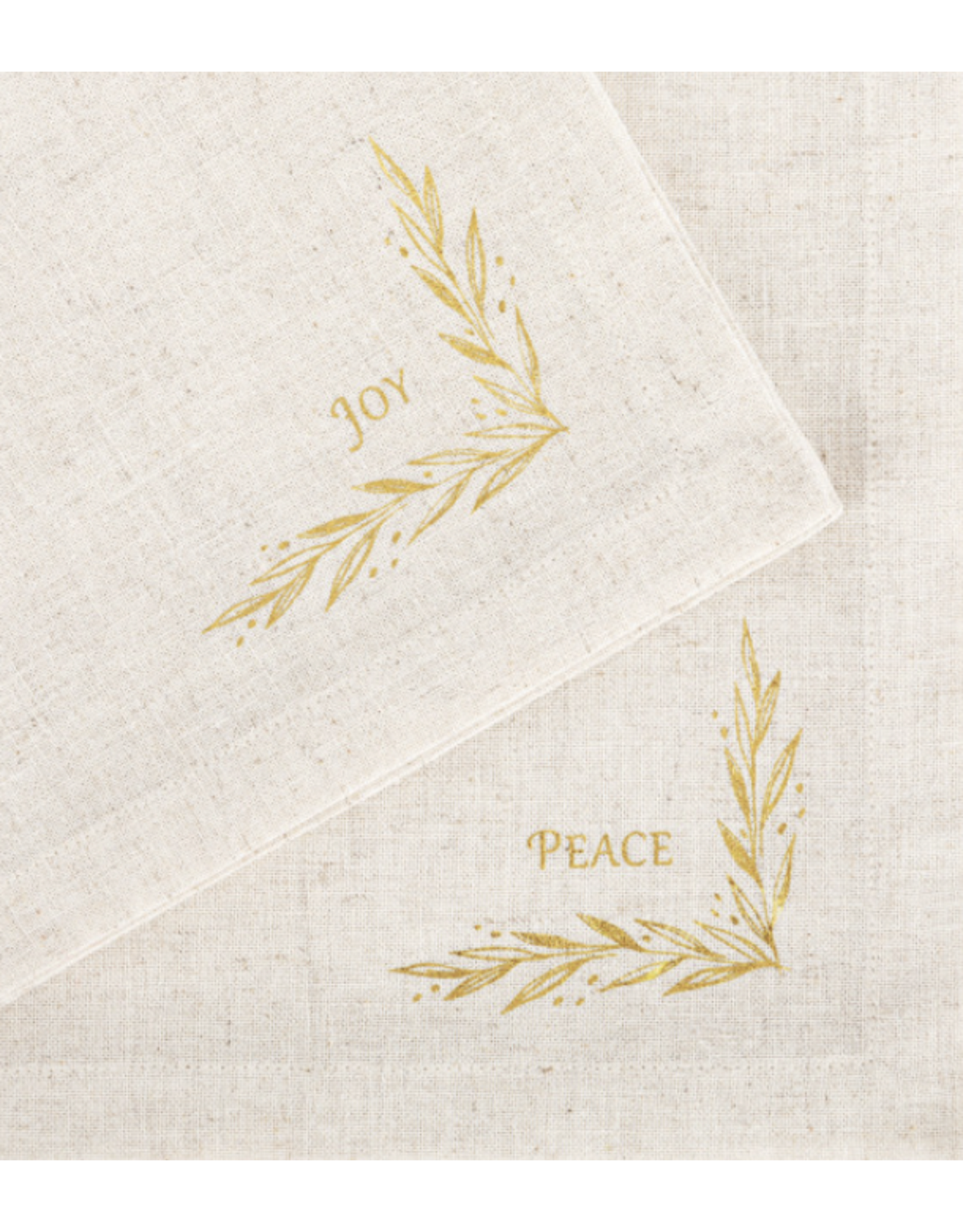 Christmas Journey Peace & Joy Linen Napkins (Set of 2)
