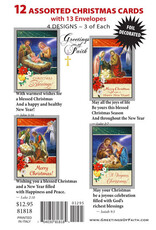 Greetings of Faith Boxed Christmas Cards - Assorted (12)