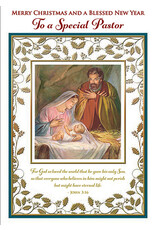 Greetings of Faith Christmas Card for Pastor