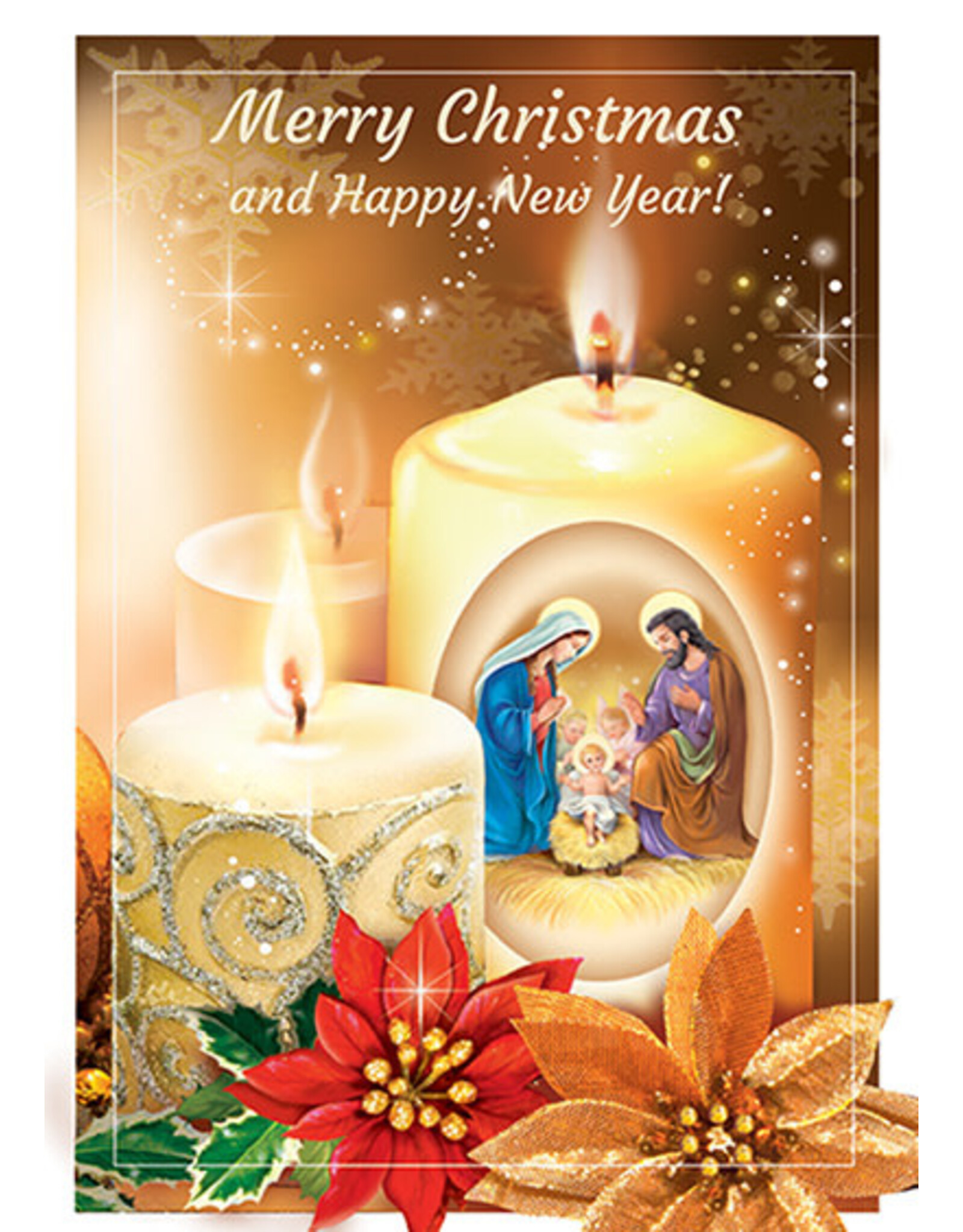 Greetings of Faith Christmas Card - Candles