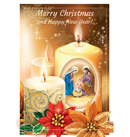 Greetings of Faith Christmas Card - Candles