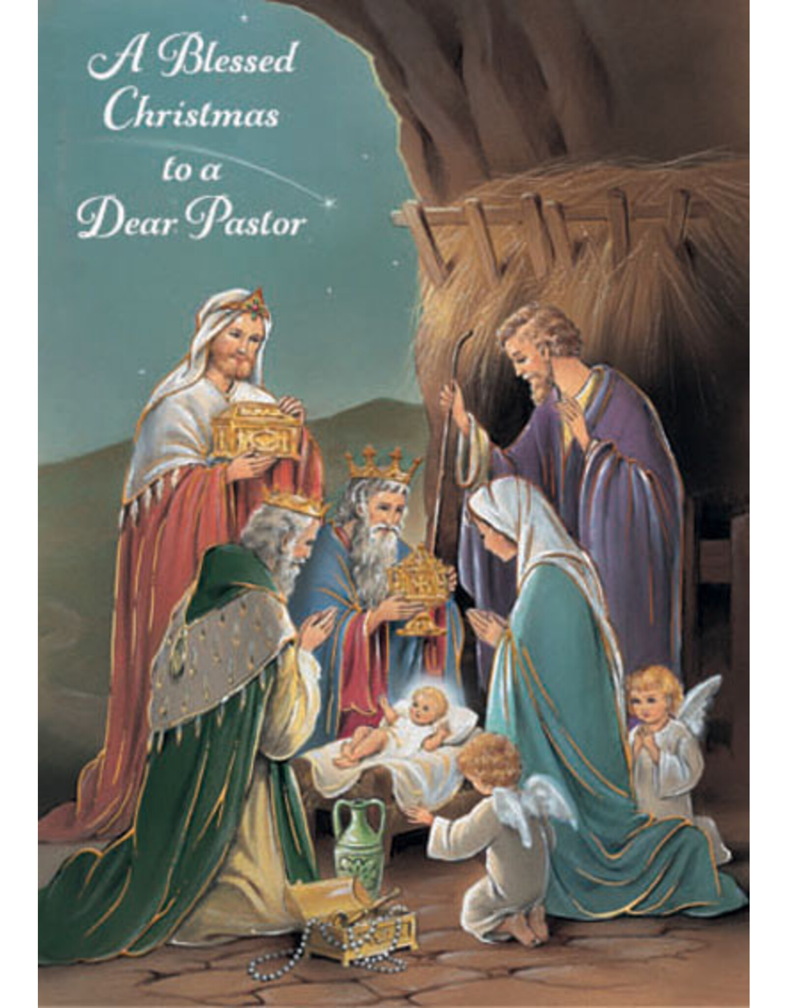Greetings of Faith Christmas Card for Pastor