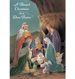 Greetings of Faith Christmas Card for Pastor