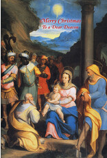 Greetings of Faith Christmas Card for Deacon - Holy Family