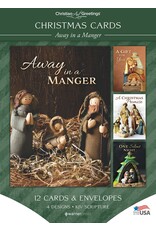 Hermitage Art Boxed Christmas Cards - Away in a Manger, KJV (12)