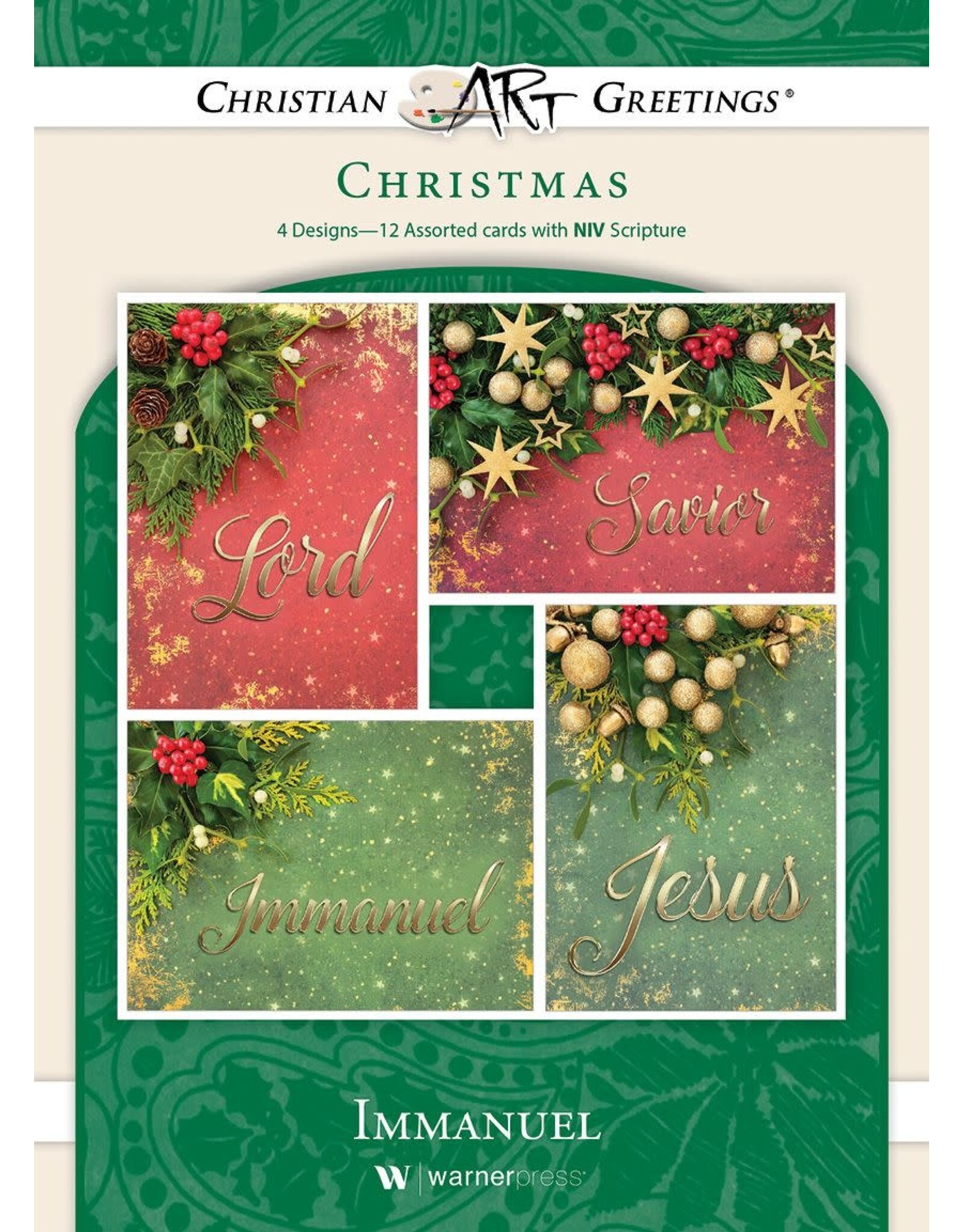 Hermitage Art Boxed Christmas Cards - Immanuel, NIV (12)