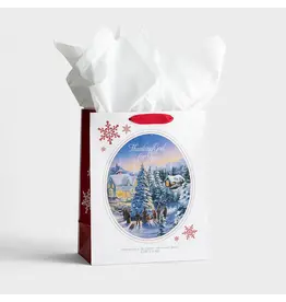 Dayspring Christmas Gift Bag - Thanking God for You (Large)
