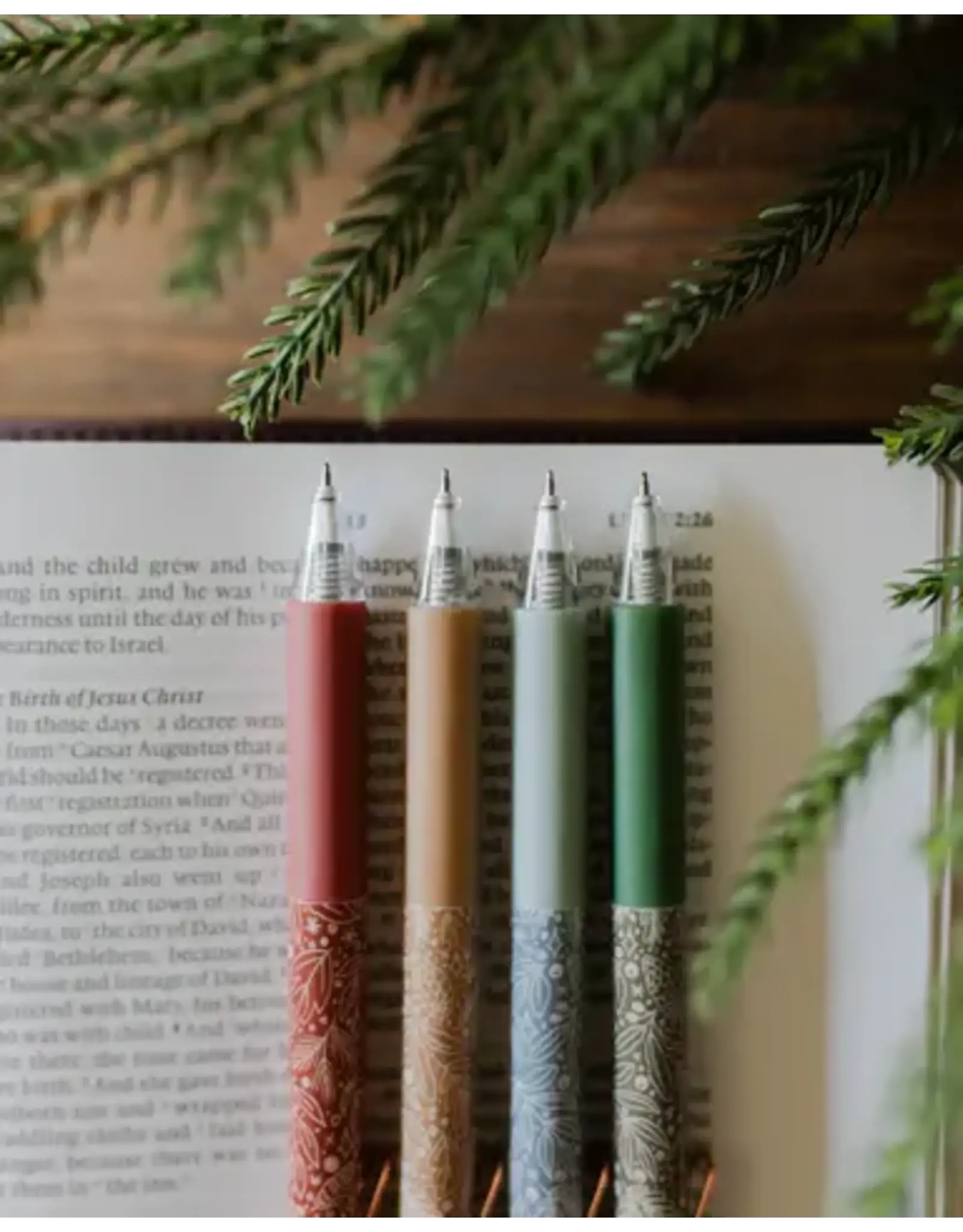 The Daily Grace Co. Pen Set, Advent (Hope, Love, Joy, Peace)
