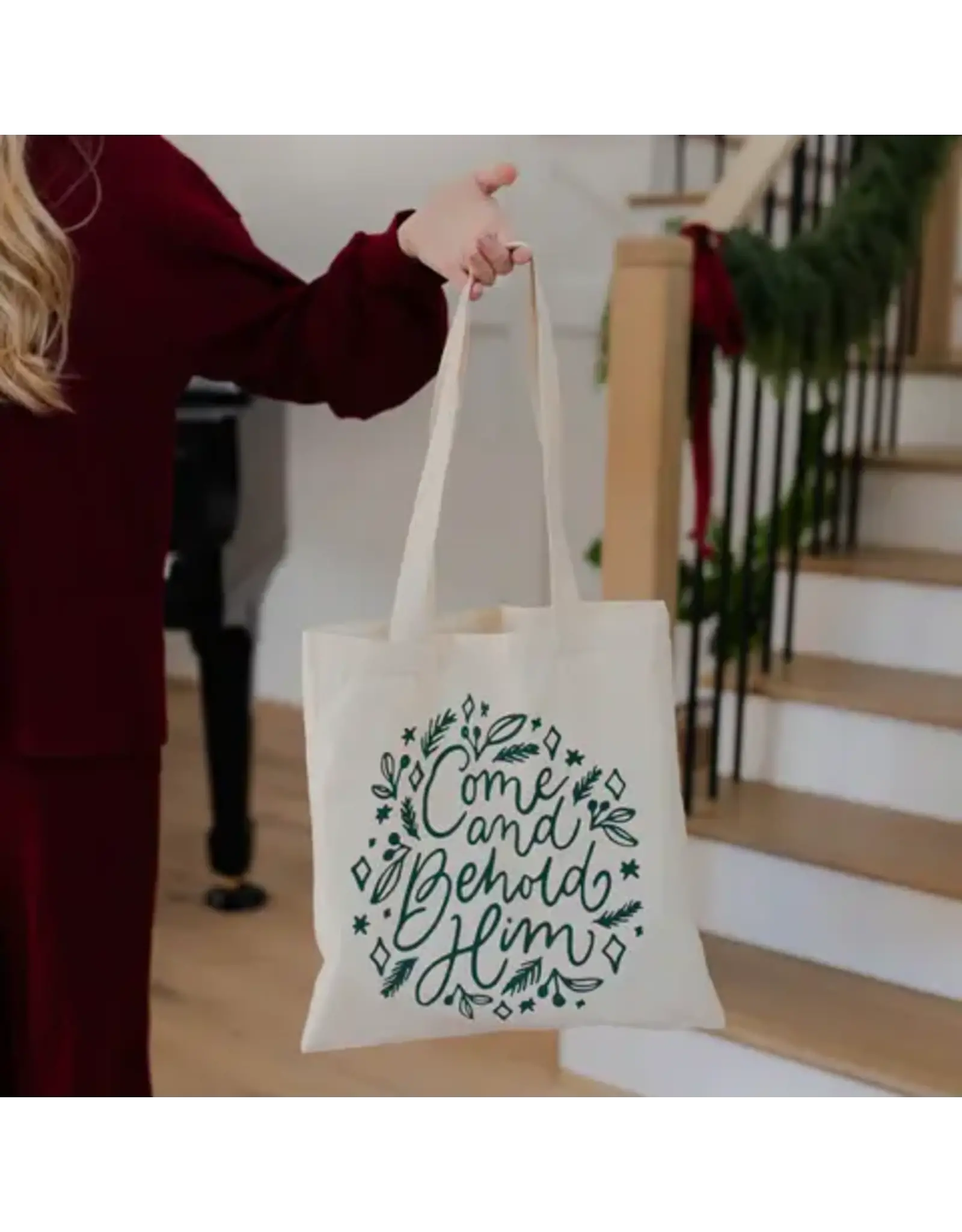 The Daily Grace Co. Tote Bag - Come and Behold Him