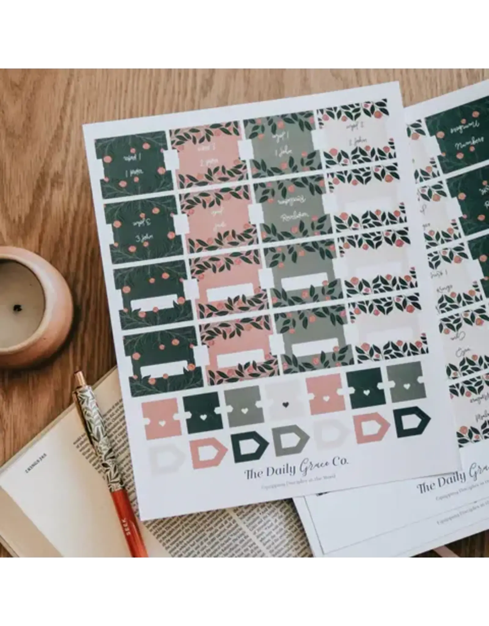 The Daily Grace Co. Bible Tabs - Garden Floral