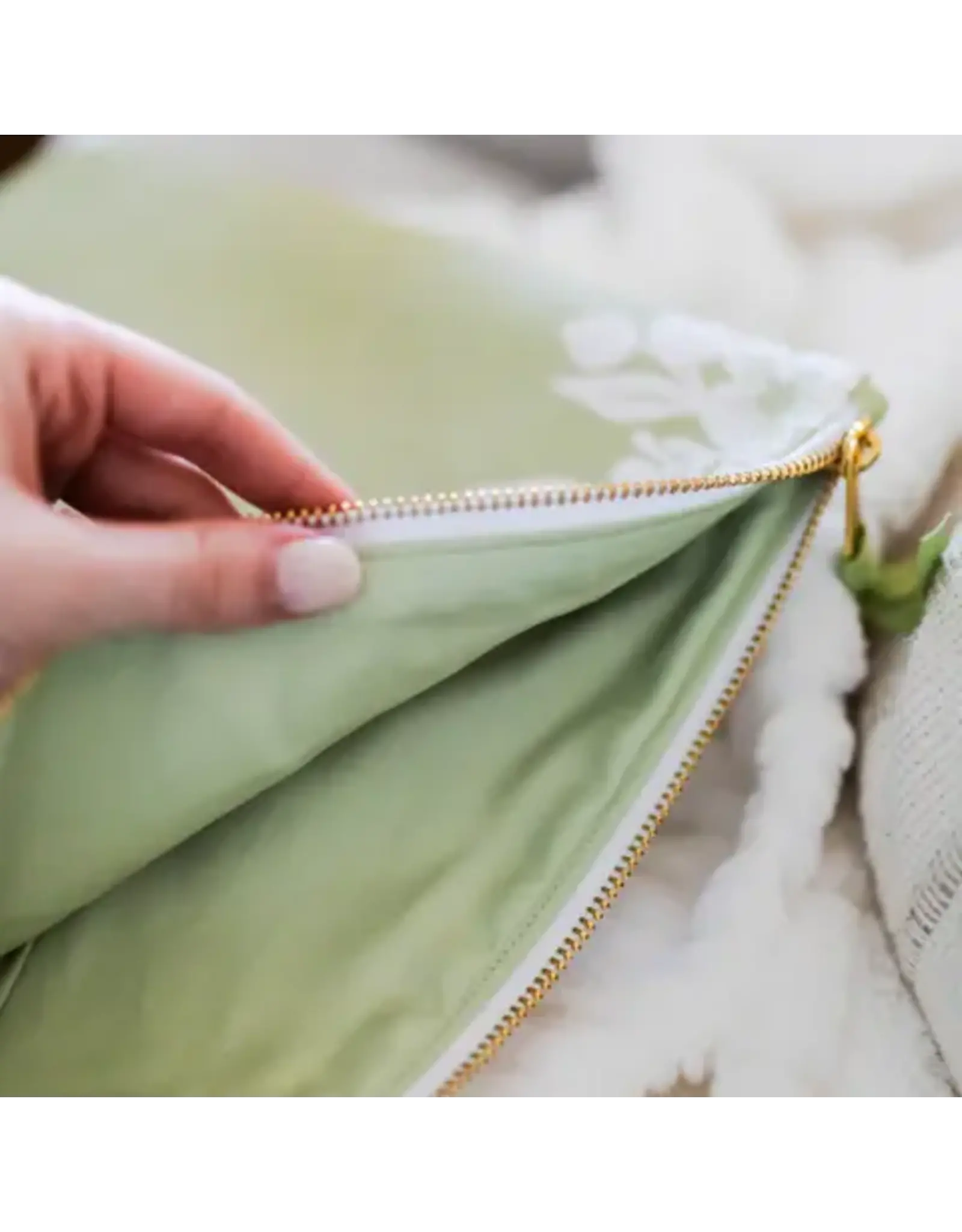 The Daily Grace Co. Pouch - Renewed, Laurel Green