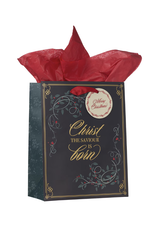 Christian Art Gifts Christmas Gift Bag - Christ is Born (Medium)