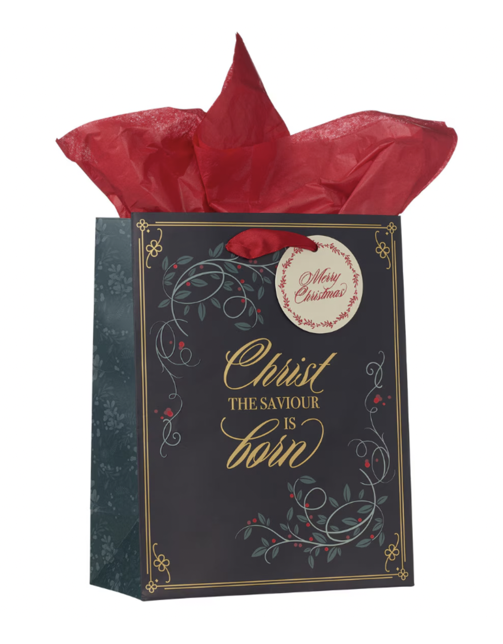 Christian Art Gifts Christmas Gift Bag - Christ is Born (Medium)