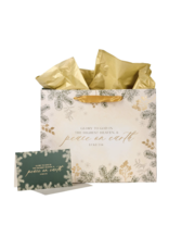 Christian Art Gifts Christmas Gift Bag - Glory to God (Large)