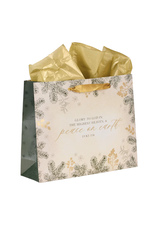 Christian Art Gifts Christmas Gift Bag - Glory to God (Large)